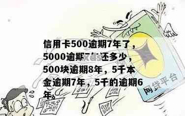 信用卡5000逾期6年要还多少钱利息