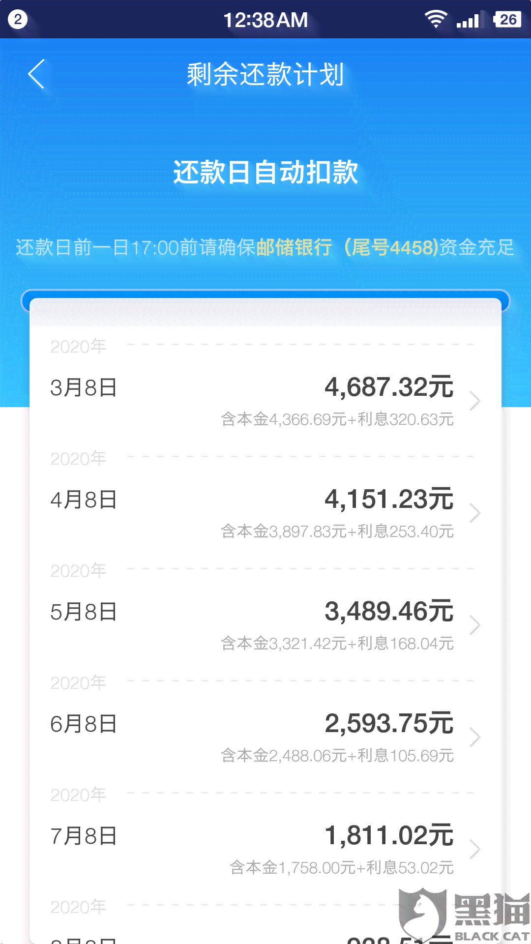 长银58还款了一天上吗？会有影响吗？