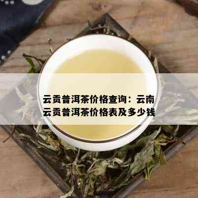 云观普洱茶官方网站电话查询，了解最新普洱茶价格及价格表