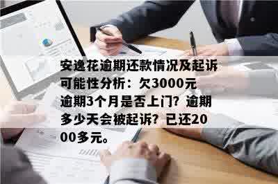 安逸花3000逾期会上门吗：欠款3000多，三个月后会不会有人上门清欠？