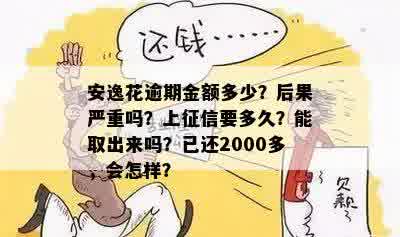 安逸花逾期6000:后果、每月还款、两年利息及上门情况汇总