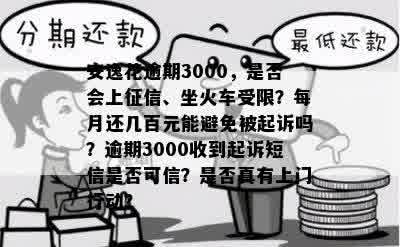 安逸花逾期3000元短信起诉？这些疑问你需要解答！