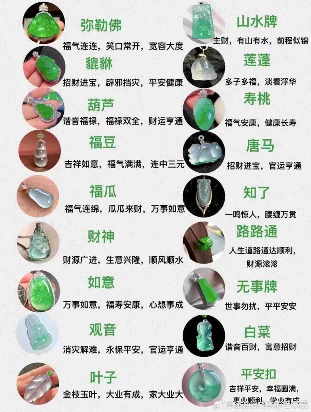 不同的玉的寓意与象征：风水影响与具体种类解析