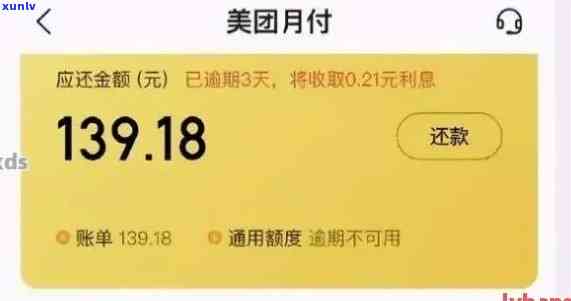 美团信用卡逾期2万元