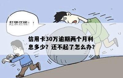 我欠信用卡30万还不上怎么办