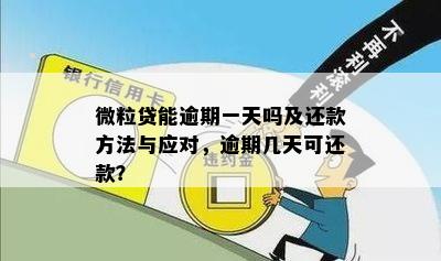 微粒贷逾期怎么还款方式不一样