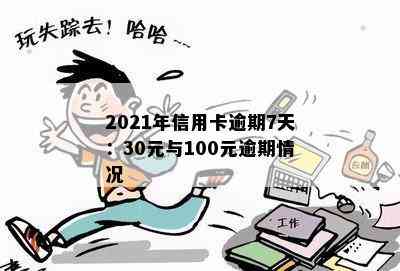 2021年信用卡逾期7天：30元、100块、7000元、100元，逾期天数处理全解析