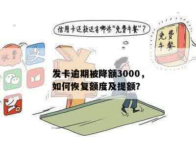 信用卡逾期三天降额了怎么恢复信用额度？