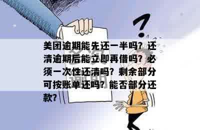 美团还款政策解析：是否一次性全额还款？还是分期还清生活费借款？