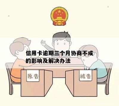 信用卡逾期三个月协商不成的处理方法