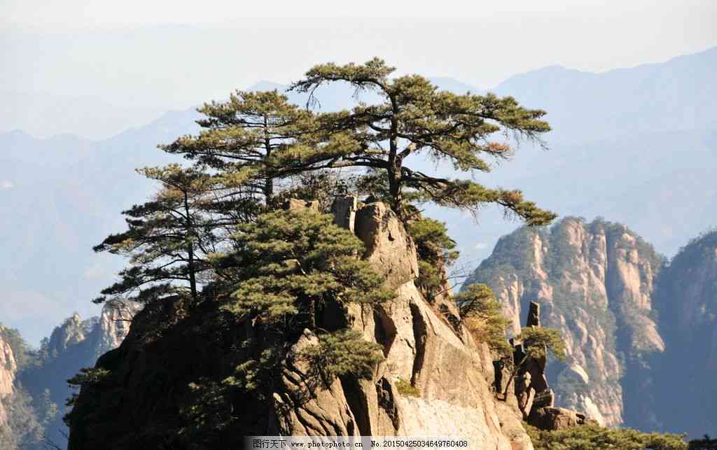 黄山里面的石头种类及形状展示