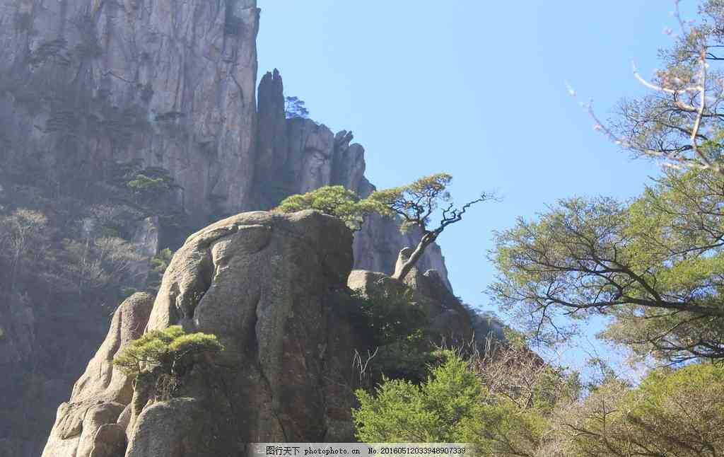 黄山里面的石头种类及形状展示