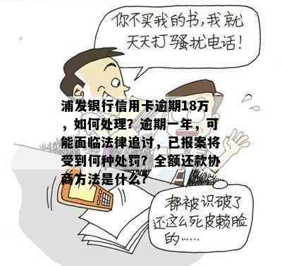 浦发信用卡18万逾期1年：解决方法、影响和如何规划还款的全面指南