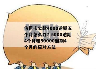 信用卡欠款50000元，4个月后才还款的后果及处理方法