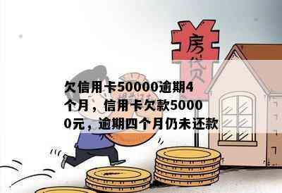 信用卡欠款50000元，4个月后才还款的后果及处理方法