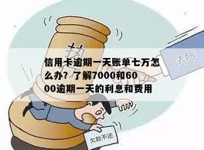 信用卡逾期一年未还款7000元，最需偿还的总金额是多少？