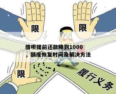 被突然降额到1000元的借呗额度，恢复方法及原因探讨