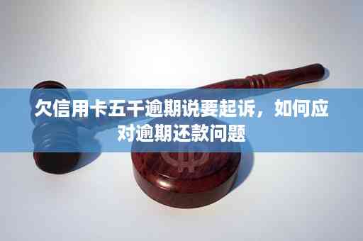 信用卡逾期会被起诉不还吗？如何应对欠信用卡的后果