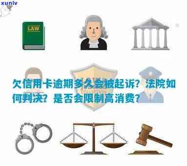 欠信用卡逾期多久会被起诉：法院判决、限制高消费与可能的牢狱之灾