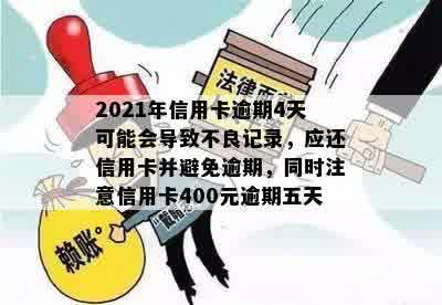 2021年信用卡逾期4天：400元逾期5天，4块钱逾期几天上