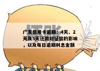 广发信用卡逾期两天：是否会影响您的信用评分及未来贷款申请？