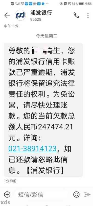 浦发信用卡逾期80,000元的后果：是否会面临法律惩罚？