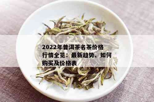 2022年市场上最昂贵的10款普洱茶品种大揭秘，你想知道的都在这里！