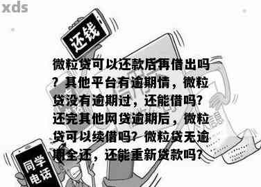 其他网贷逾期，微粒贷没有逾期还完后可以续借吗？