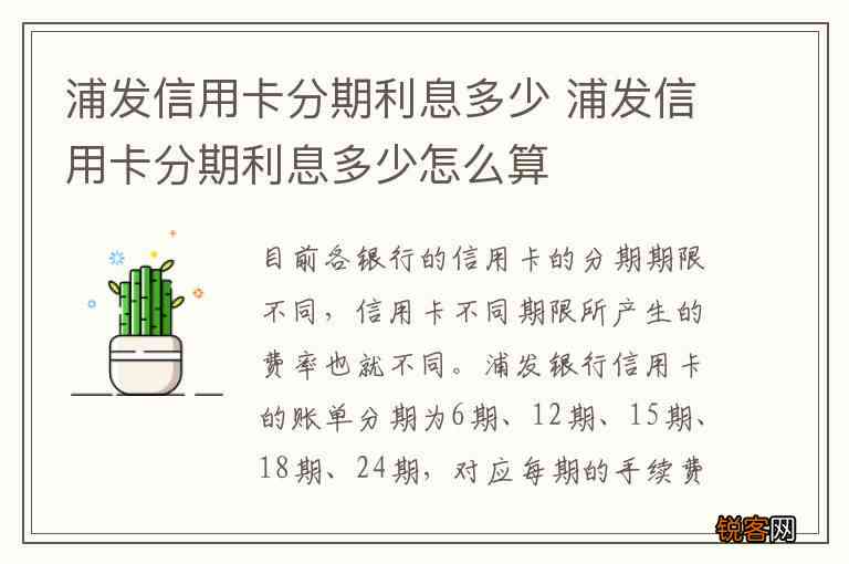 浦发银行信用卡更低分期金额及相关业务解析