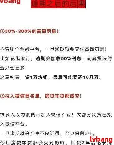 网贷30万逾期后要还多少利息及后果，不还款会怎样？