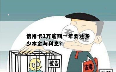 信用卡1万元逾期一年要还多少利息和本金？逾期一年会有什么影响？