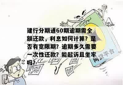 建行分期通五万60期计算：每个月应还多少，避免逾期和高利息