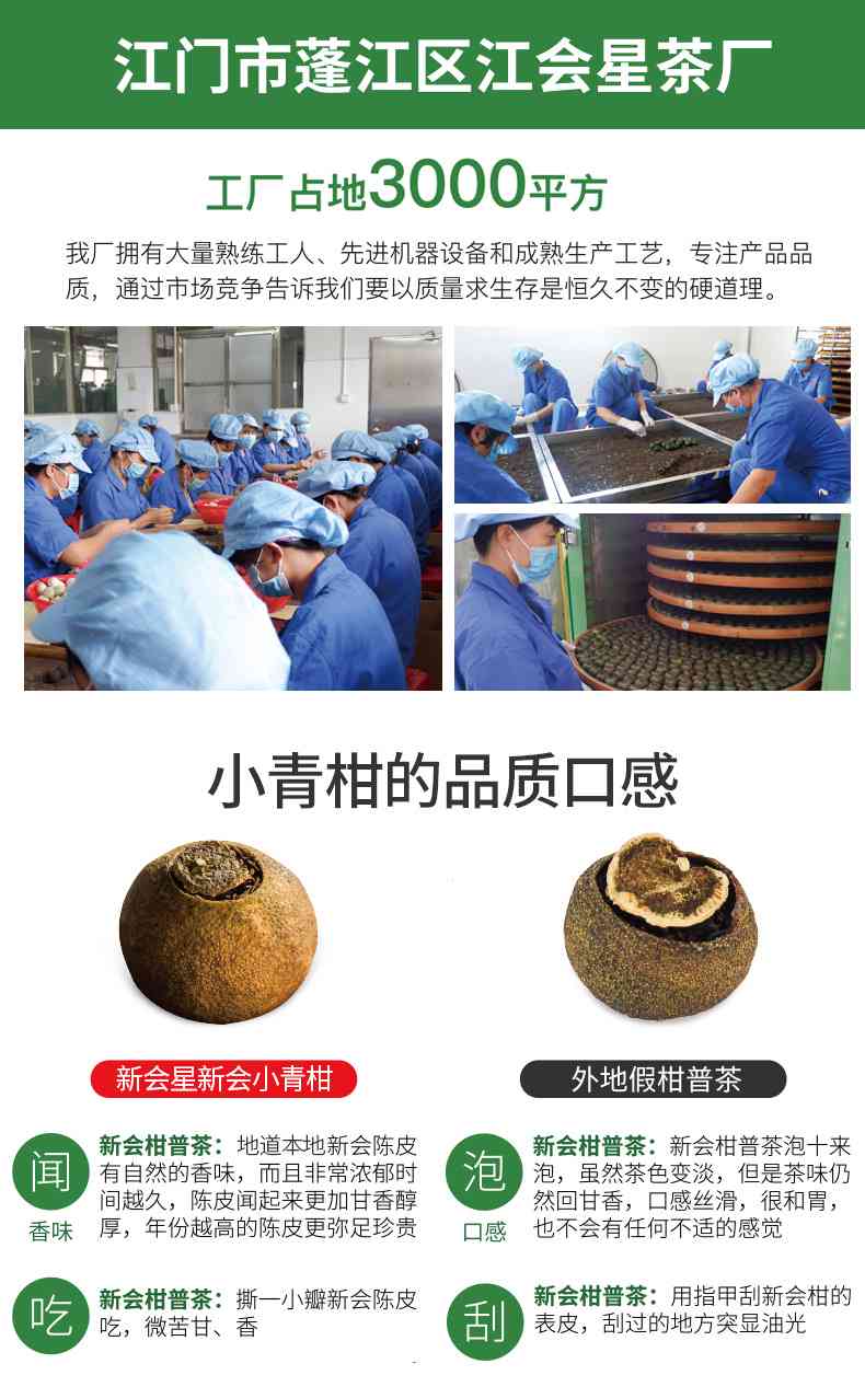 新会小青柑茶叶的保期及其品质影响因素探讨