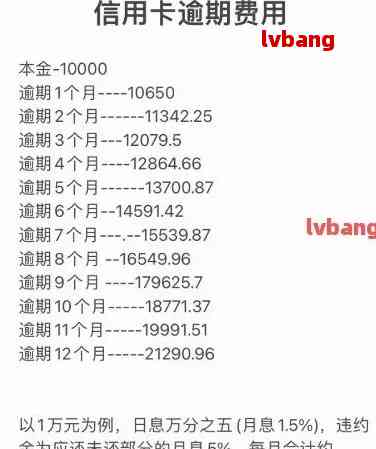 靖西信用卡逾期费用及处理方式汇总