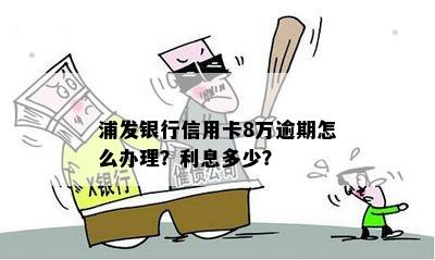 浦发信用卡8万逾期六个月利息与后果：会怎样处理？怎么办？