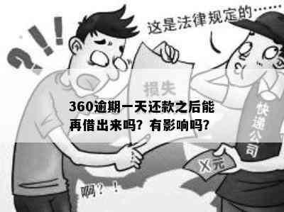 360几天没还算逾期嘛怎么办，360逾期几天还进去了多久可以再用