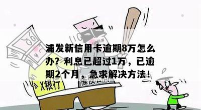 浦发信用卡欠款8万逾期八个月：可能面临的后果与解决方案全面解析