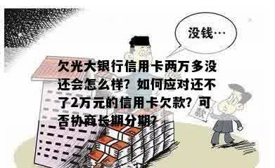 关于欠光大信用卡2万的问题，是否可以协商长期分期还款以及相关流程解答