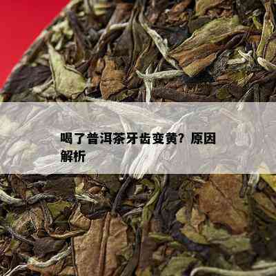 喝了一泡普洱茶牙黄了是正常吗