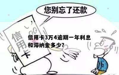 信用卡3万元逾期一年的利息、滞纳金及相关还款信息汇总