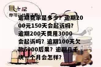 逾期100天欠款5000会有什么后果：探讨逾期10天后的风险和影响