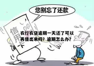 农e贷逾期一天：我该怎么办？可能会产生什么后果？