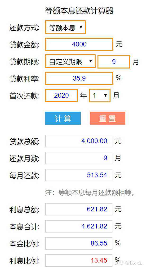 月还款4000元的贷款，总共欠了多少钱？如何计算总欠款金额？