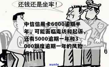 中信信用卡逾期6000逾期3个月会上门吗？是真的吗？