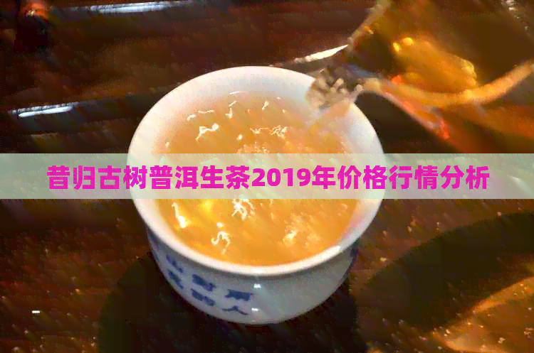 昔归古树普洱生茶2019年独特风味与珍藏价值分析