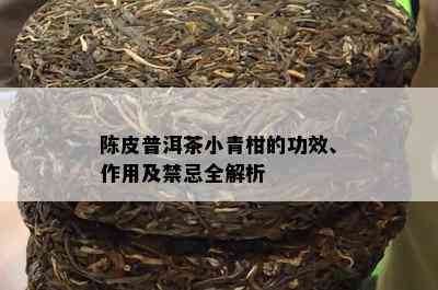 小青柑普洱茶的全面功效、作用与禁忌：了解其对健的益处与潜在风险