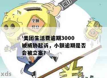 美团生活费逾期3000元，最后协商阶发来的起诉通知：如何应对与解决？