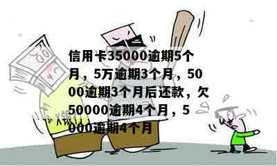 欠信用卡50000逾期4个月， 逾期情况详细披露