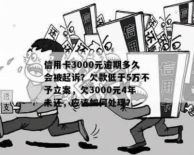 信用卡3000元逾期多久会被起诉：立案标准及可能后果解析