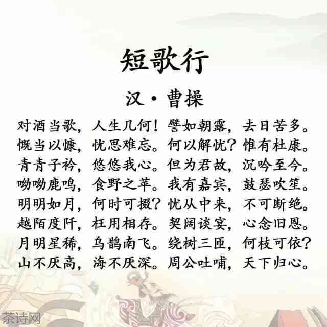 关于普洱茶茶的诗句佳句大全摘抄